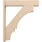 Ekena Millwork 7 1/2-in W x 36-in D x 42-in H Balboa Block Rough Cedar Woodgrain TimberThane Outlooker, Primed Tan OUTUR075X36X42BOA44RCPR - alternate 3